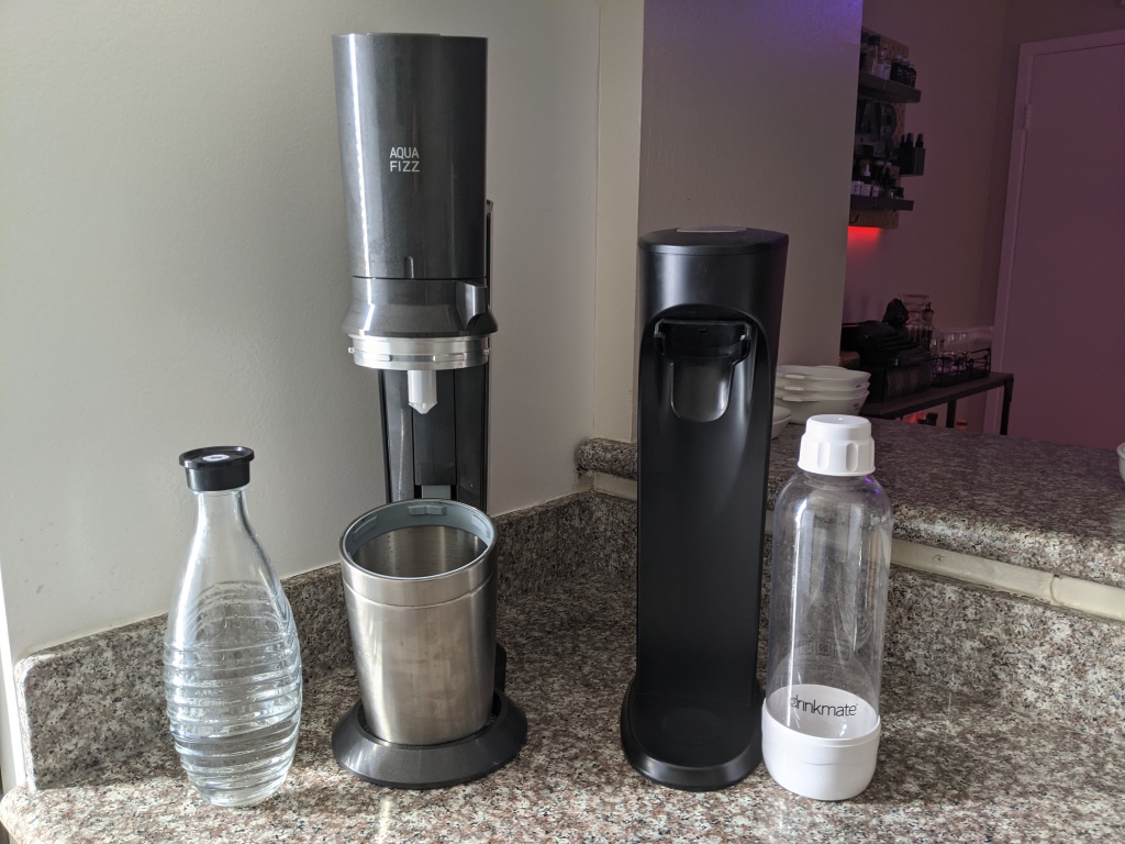 SodaStream Crystal Sparkling Water Machine With 1 Bottle