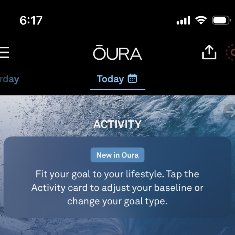 What happened in Natural Cycles when my ŌURA battery failed?